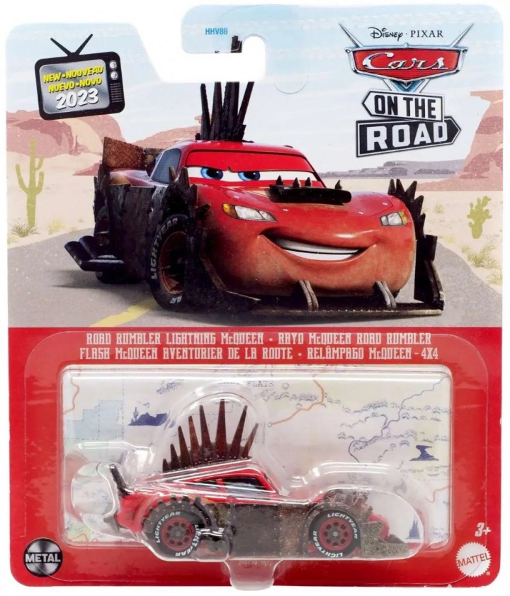 Disney cars on the road road rumbler lightning mcqueen voertuig