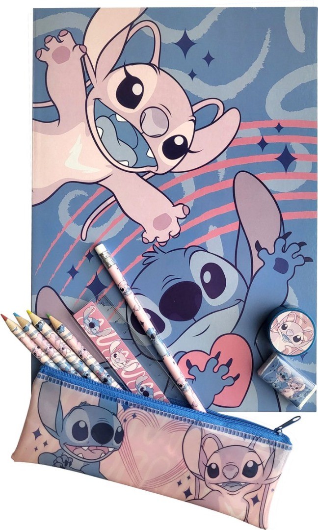 Disney stitch schoolset inhoud