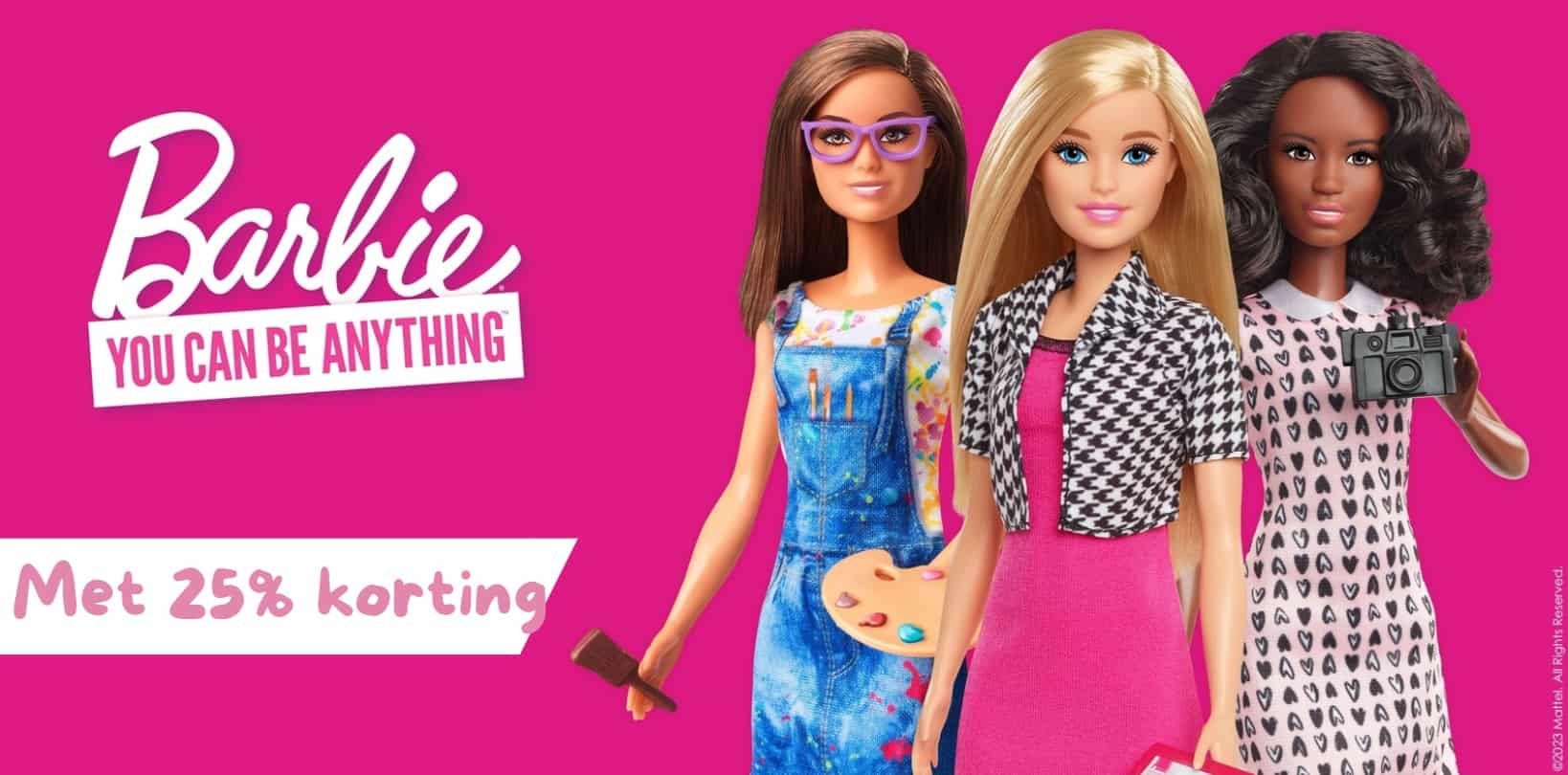 Barbie met 15% korting