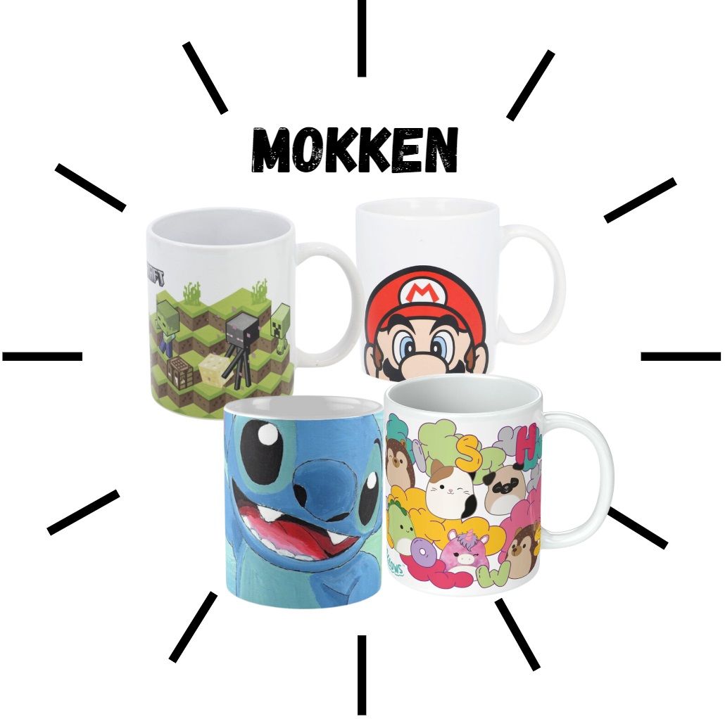 Speciale videogame en cartoon mokken