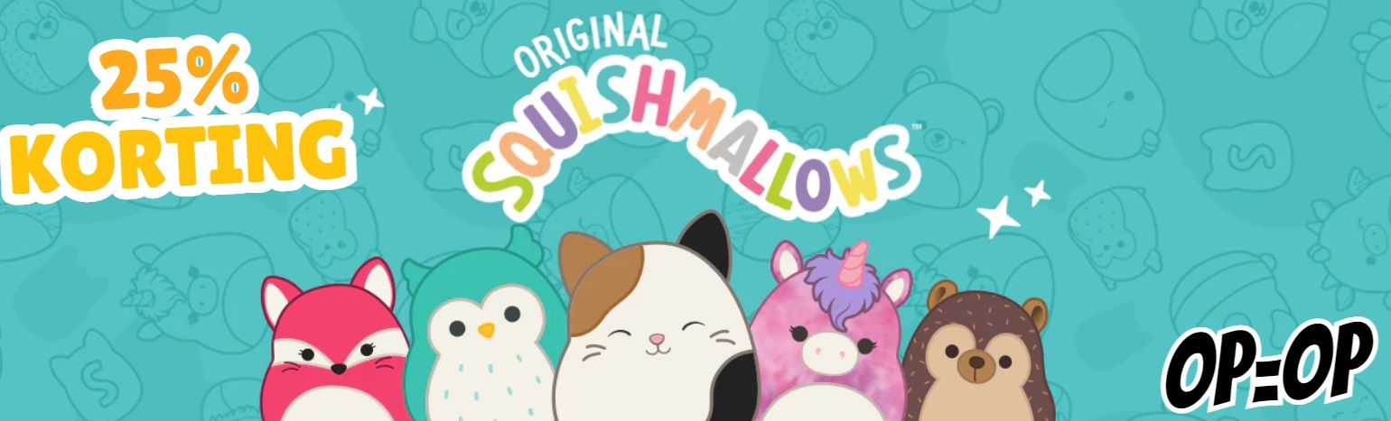 Squishmallows met 25% korting